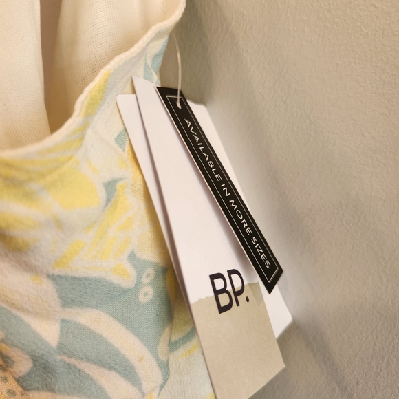 BP. Nordstrom NWT Teal Ivory Zel Floral Halter Slipdress - Picture 4 of 11